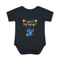 Stiche birthday Infant Baby Rib Bodysuit