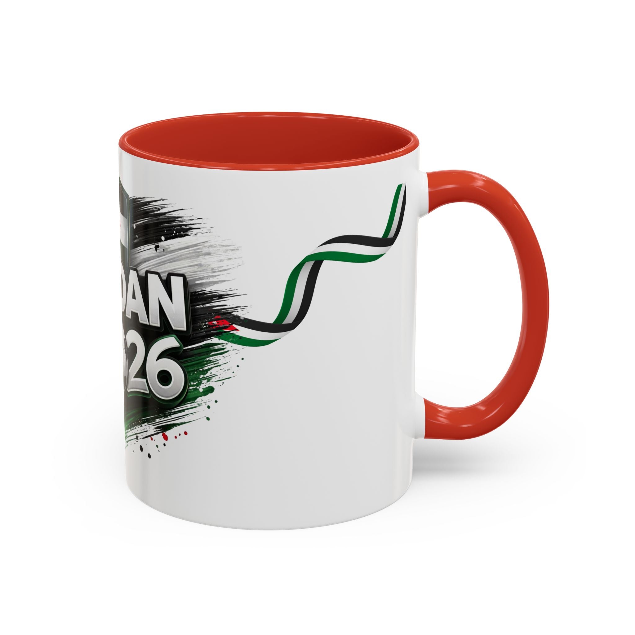 Jordan 2026 Soccer Accent Coffee Mug – Jordan Flag Football Fan Gift (11/15oz)