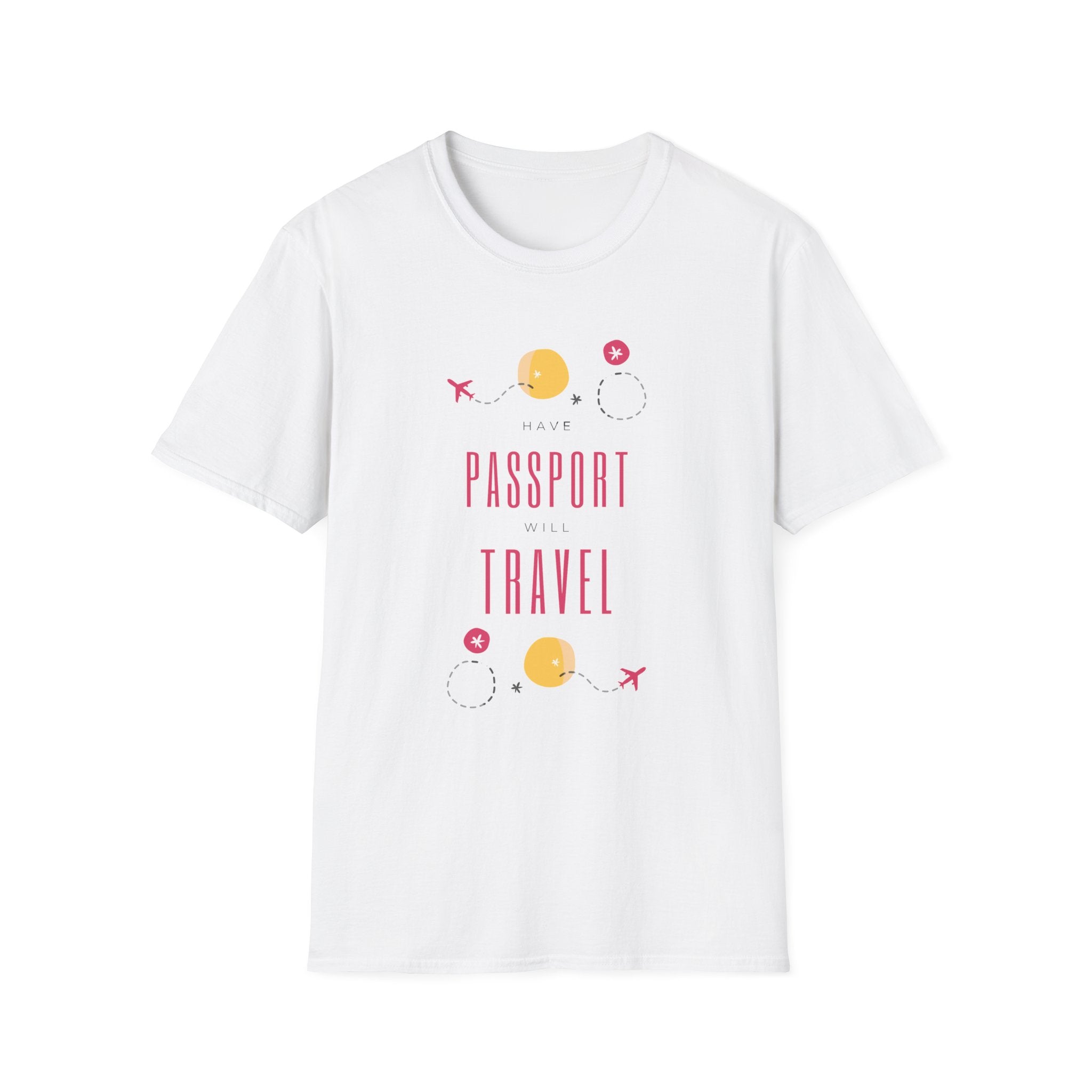 Passport & Travel Graphic T-Shirt — Cute Minimalist Travel Tee