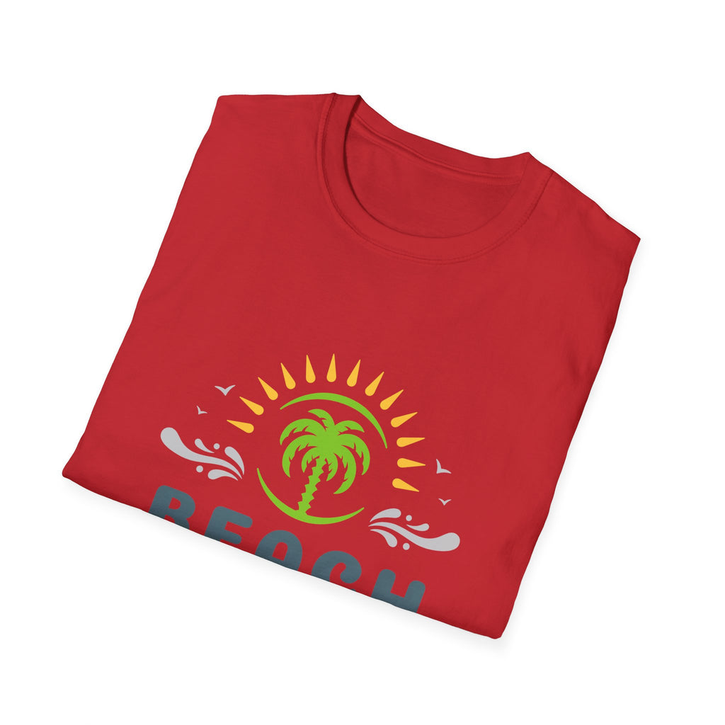 Beach Vacation T-Shirt — Palm Tree Sunset Graphic Tee