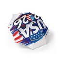 Patriotic USA Foldable Umbrella - 4th of July Travel Rain Sun Shield