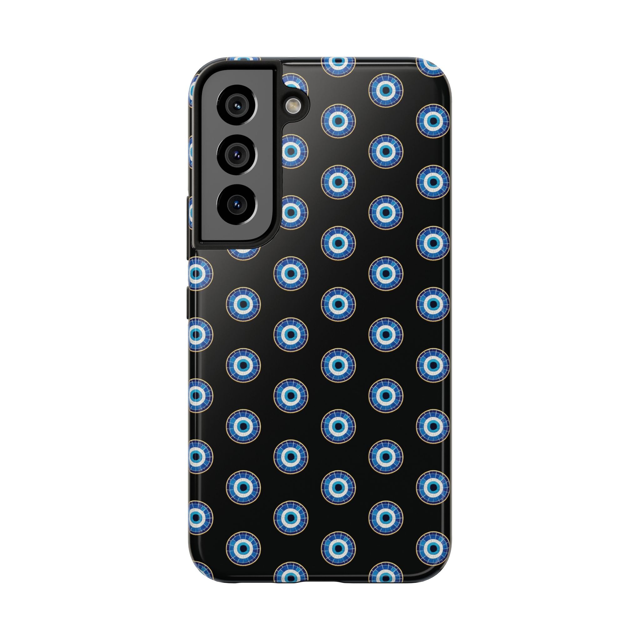 Evil Eye Pattern Tough Phone Case — Protective Blue Nazar Design