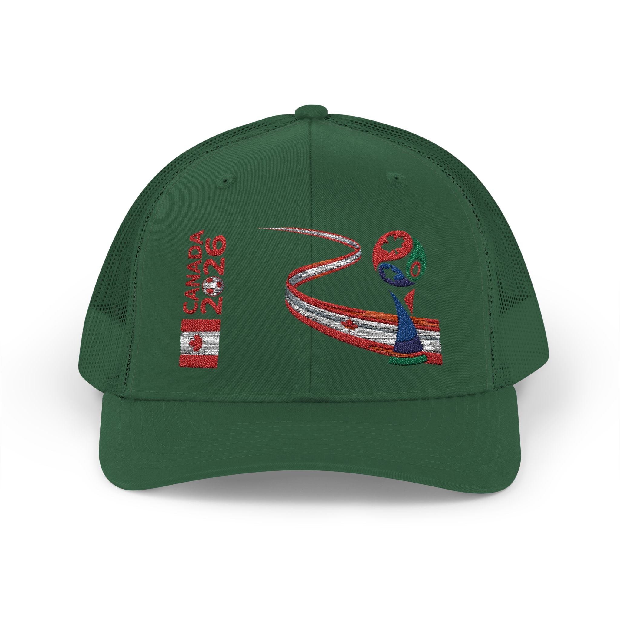Canada 2026 Snapback Trucker Hat — Red Maple Road Design