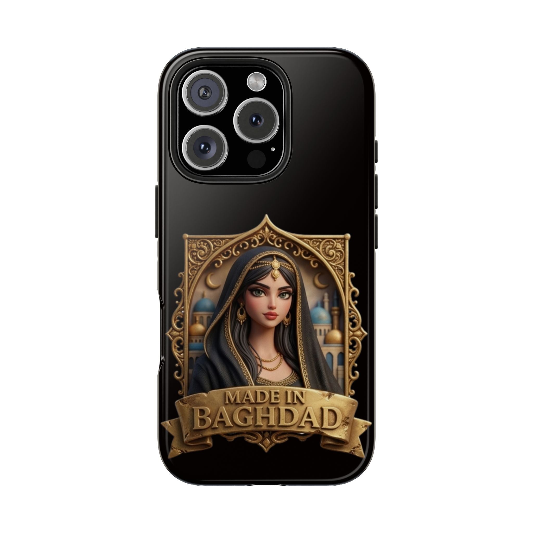 Made in Baghdad Phone Case — Elegant Middle Eastern Portrait Tough Protective Case