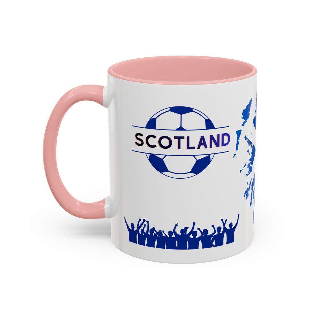 Scotland Soccer Fan Coffee Mug – Scottish Flag & Supporters 11/15oz Accent Mug