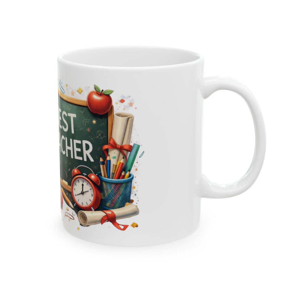 Best Teacher Ceramic Mug — 'Best Teacher' Gift Coffee Cup for Educators (11oz, 15oz)