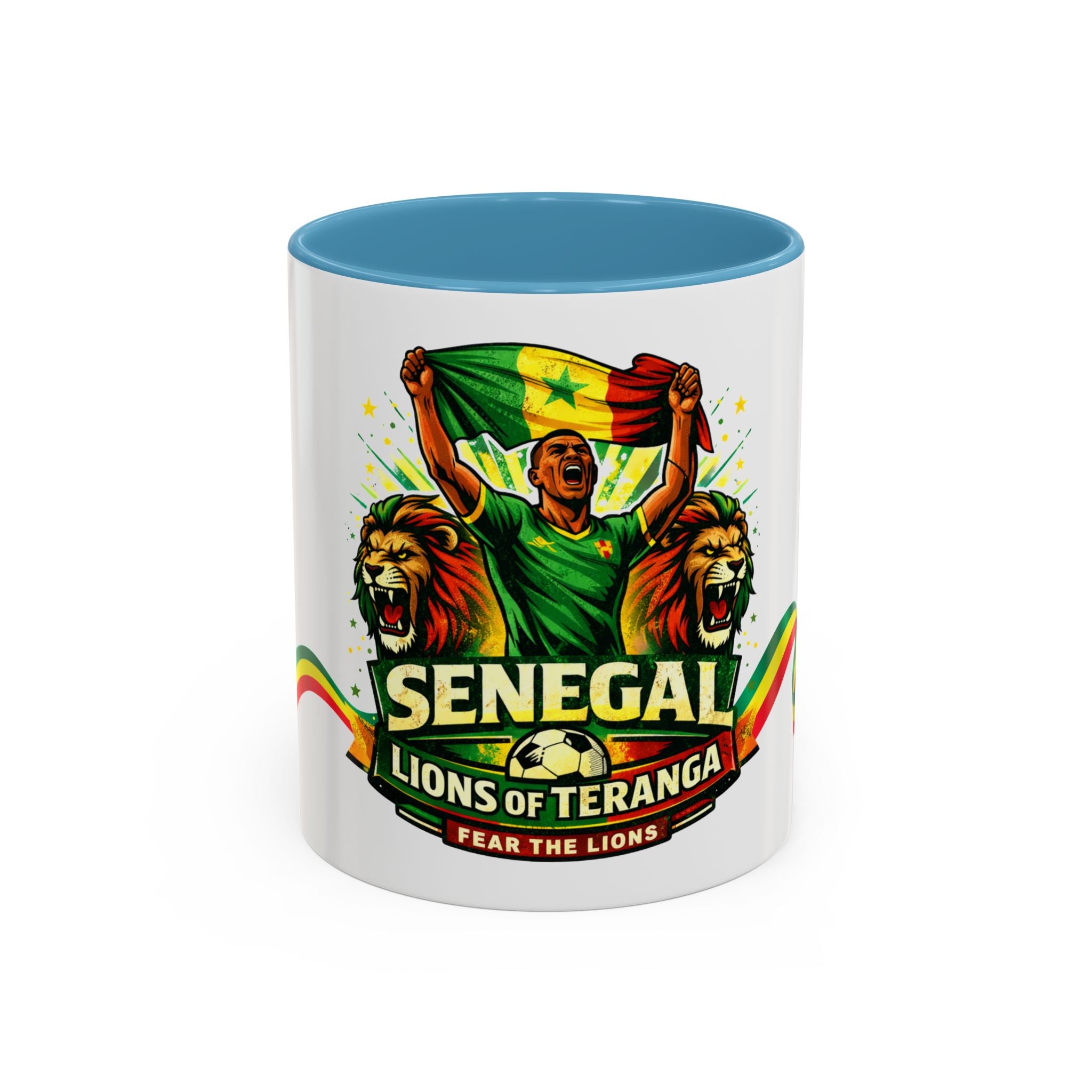 Senegal Lions of Teranga Coffee Mug – 11/15oz Accent Mug (Fear The Lions)