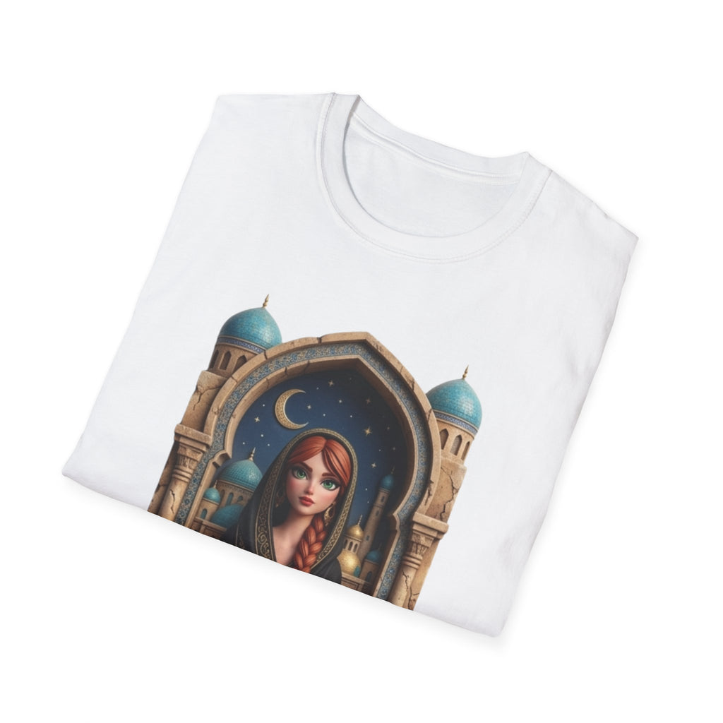 Arabic Princess Portrait T-Shirt — Middle Eastern Archway Art Tee