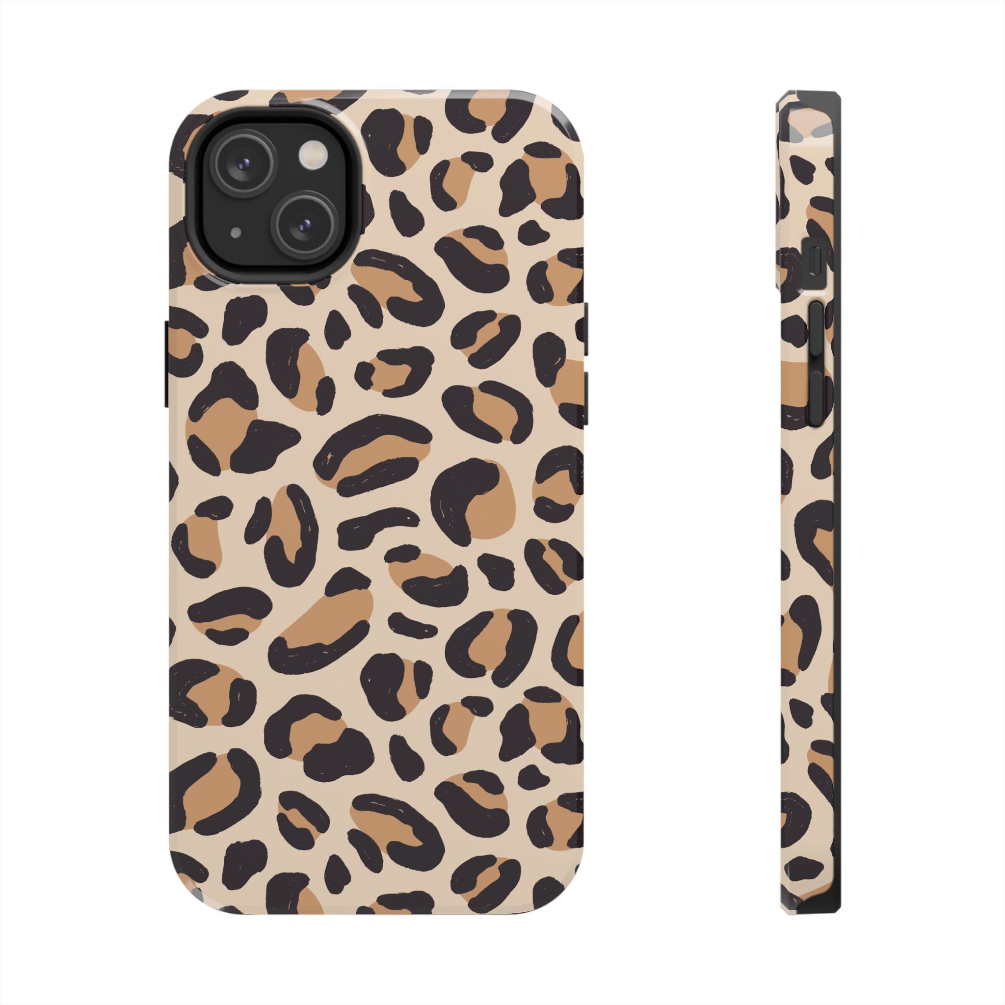 Leopard Print Tough Phone Case – Durable Glam Protective Cover