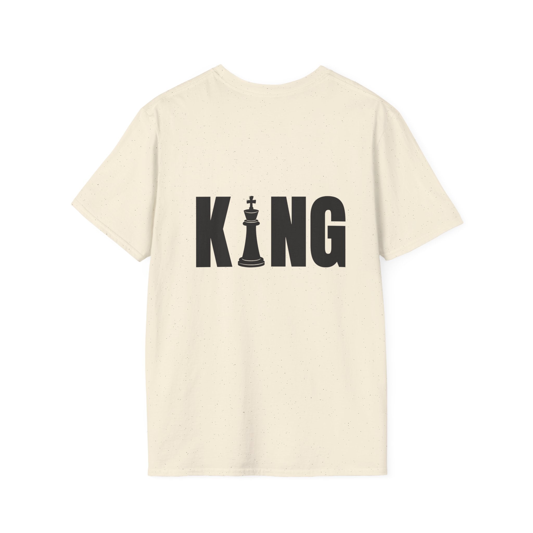 King Chess Piece T-Shirt — Bold Back Graphic for Chess Players & Fans