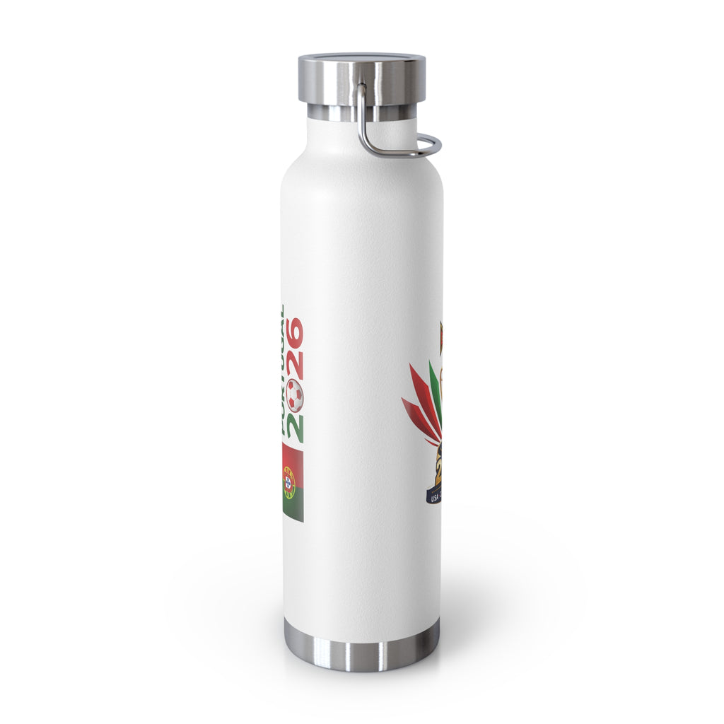 Portugal 2026 Tournament Cup Vacuum Bottle — Portugal Emblem 22oz Insulated Bottle