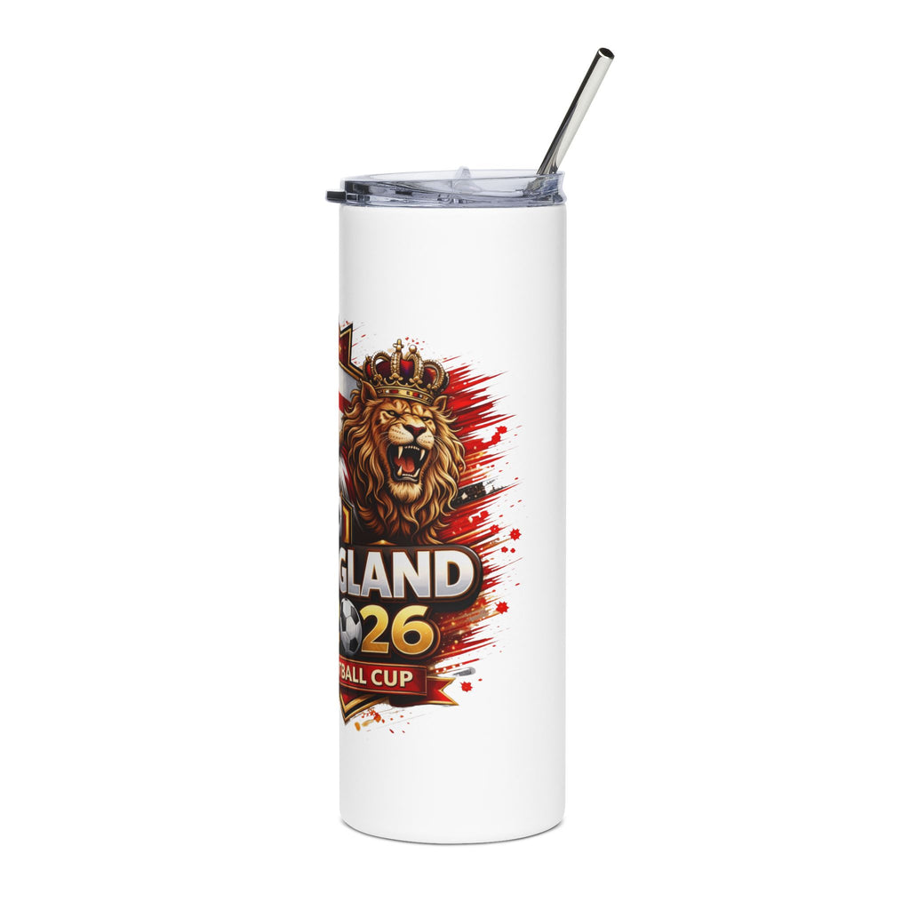 England Football 20oz Stainless Tumbler — Soccer Fan Travel Cup