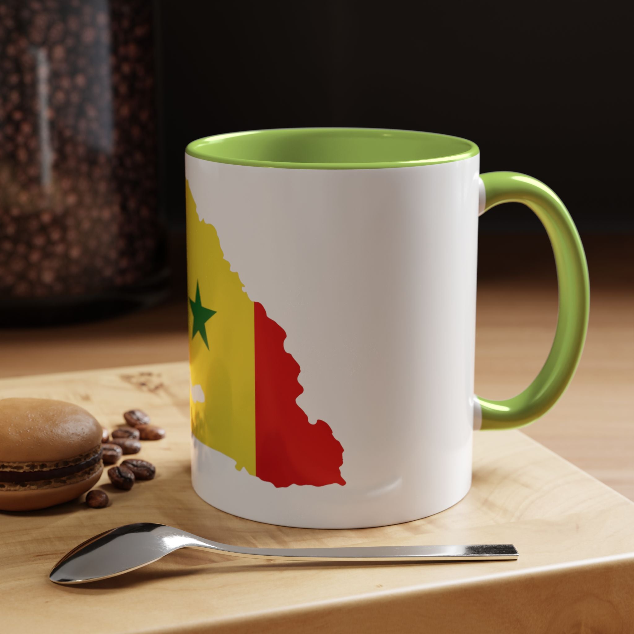 Senegal Flag Map Accent Coffee Mug – Pride Gift for Senegalese Coffee Lovers