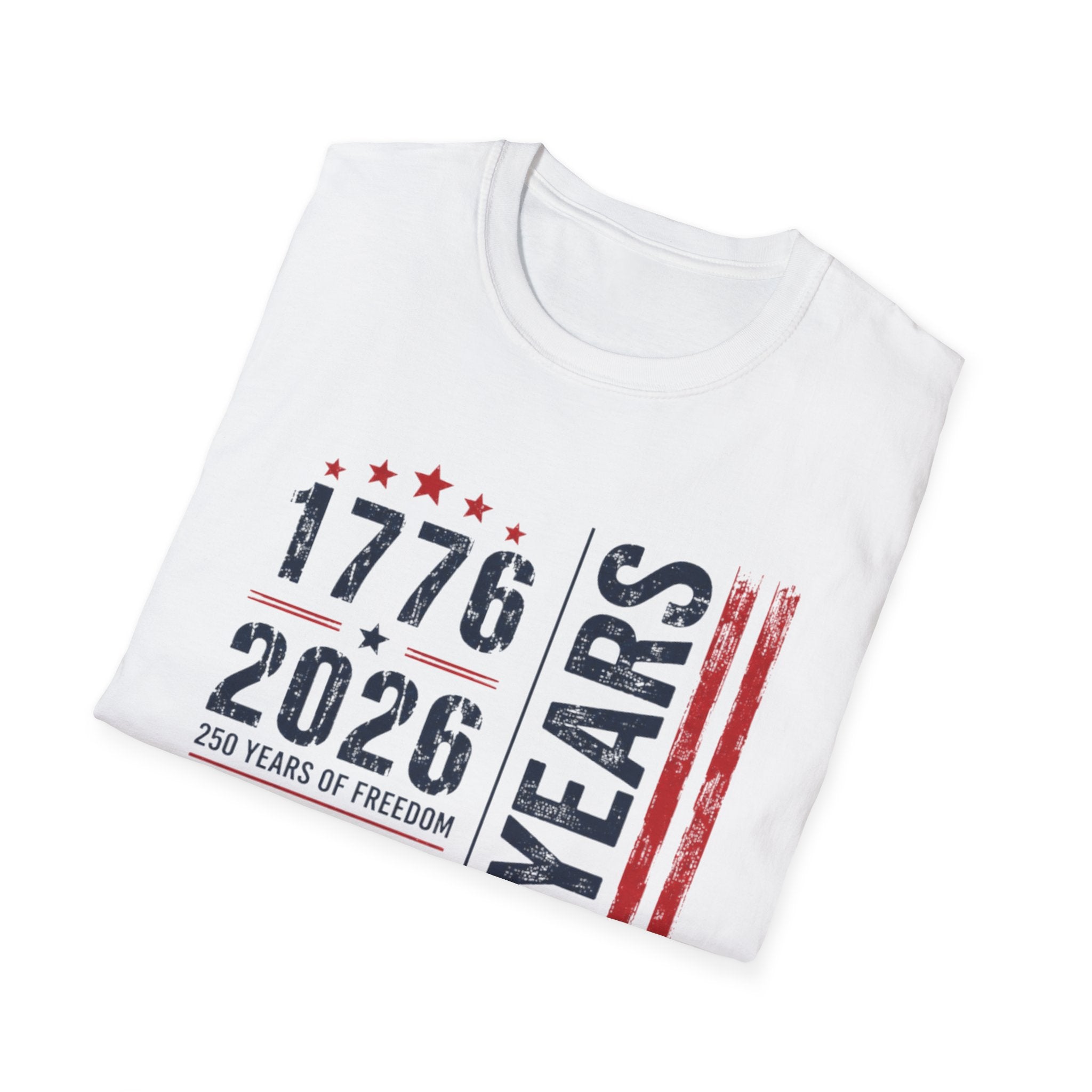 1776-2026 250 Years Patriotic T-Shirt – 250 Years of Freedom American Flag Tee