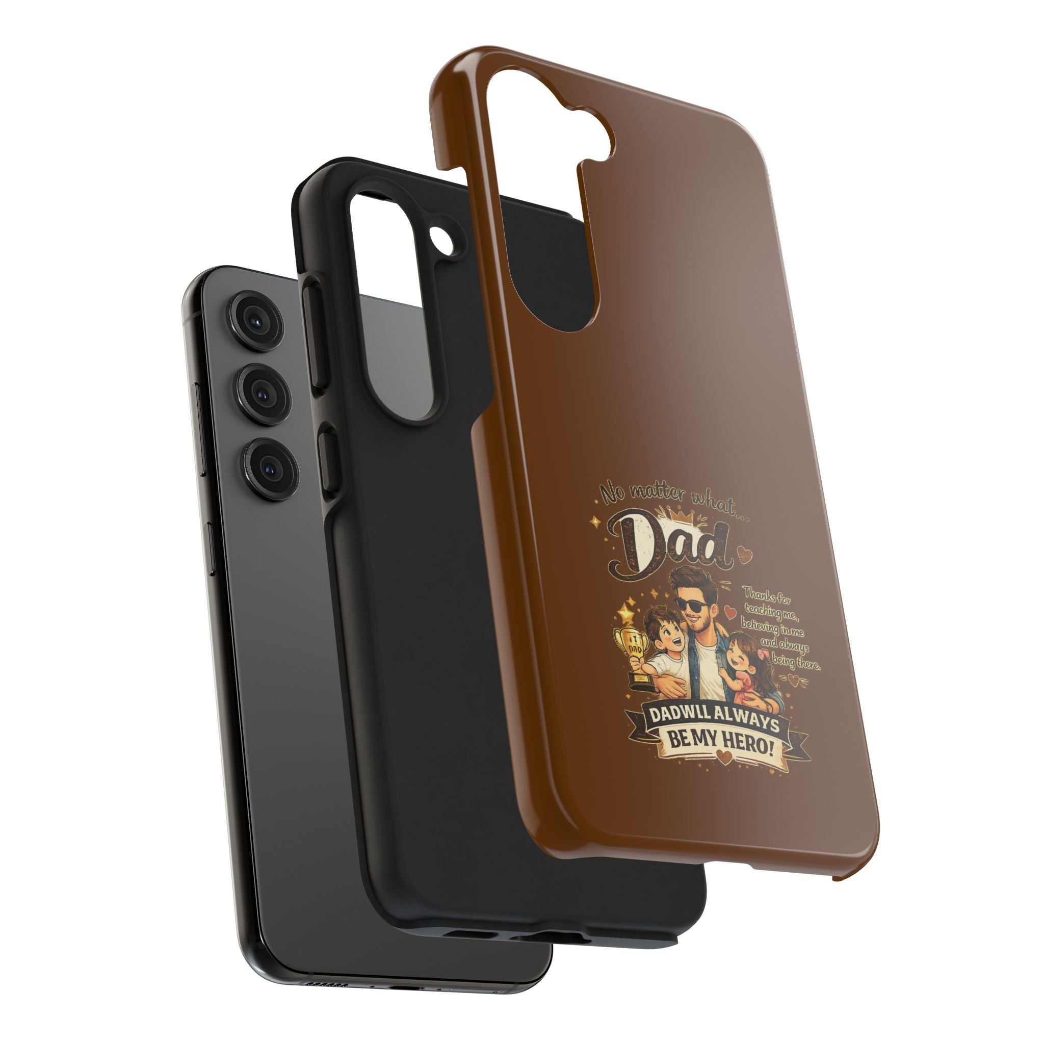 Dad I’ll Always Be My Hero Tough Phone Case — Father’s Day Protective Phone Cover