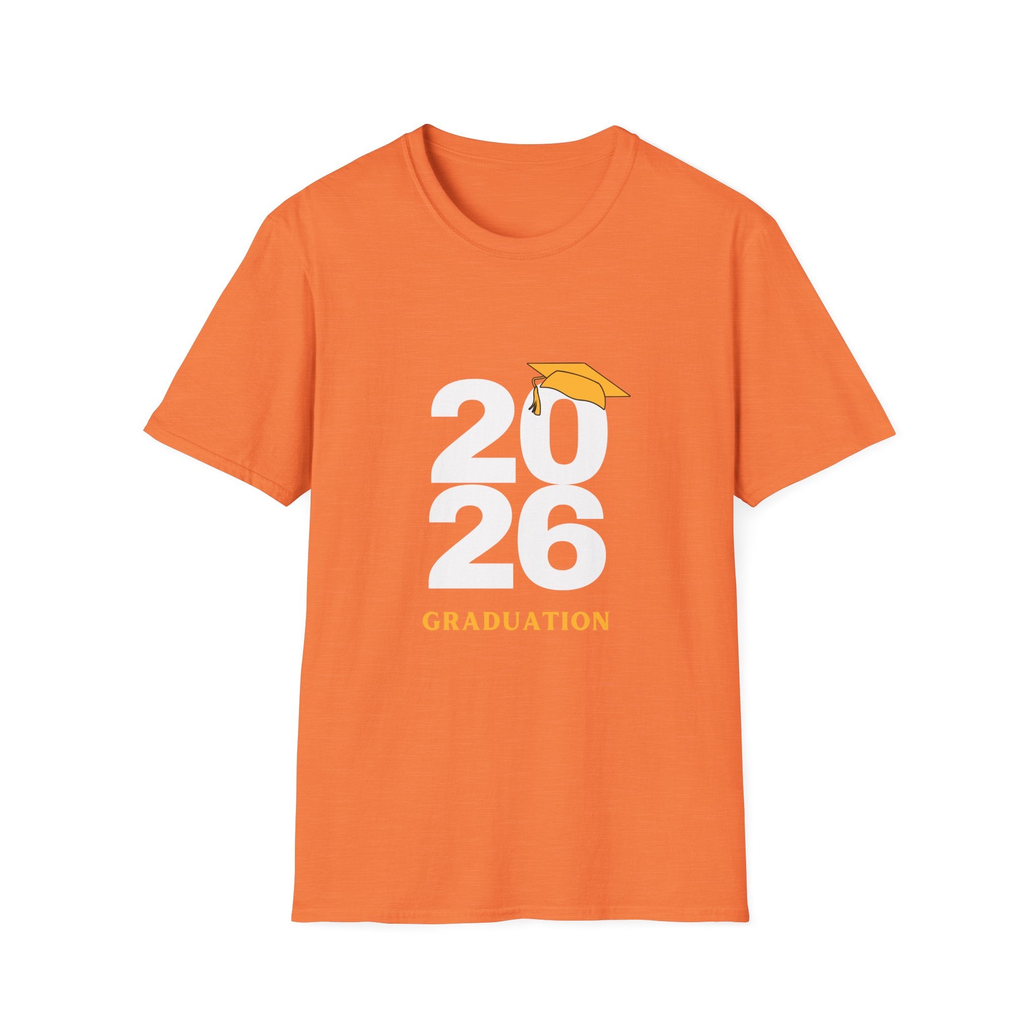 2026 Graduation T-Shirt with Cap Graphic — Class of 2026 Celebration Tee