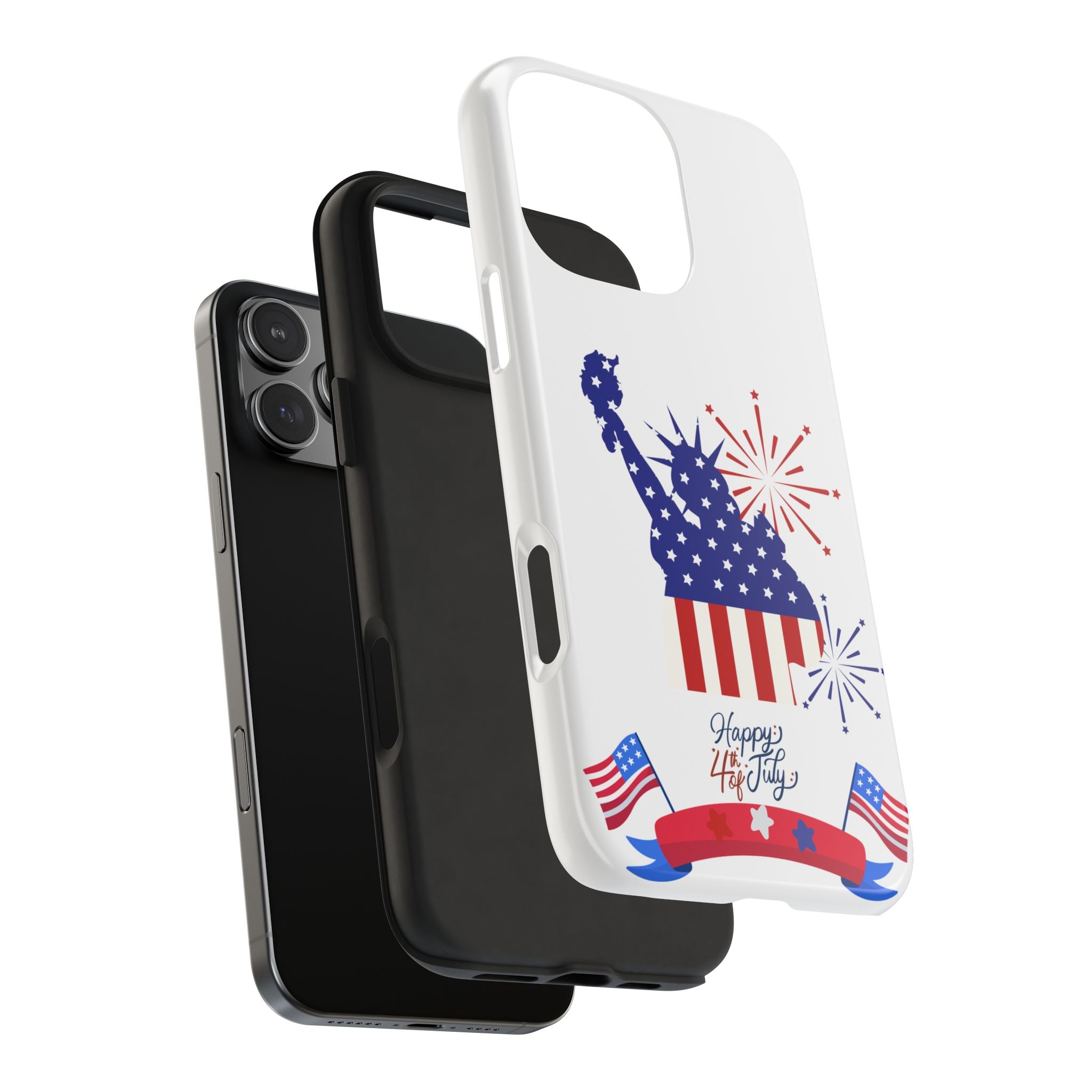 4th of July Tough Phone Case — Statue of Liberty USA Flag Design