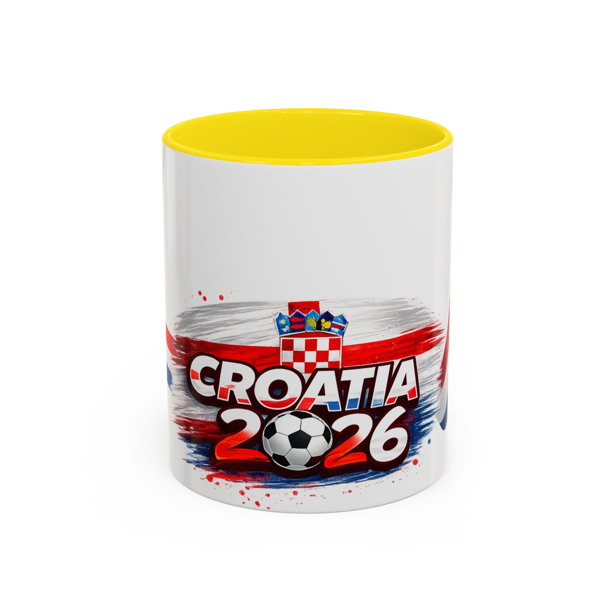 Croatia 2026 Soccer Mug – Croatia Flag Football Fan Coffee Cup (11/15oz)