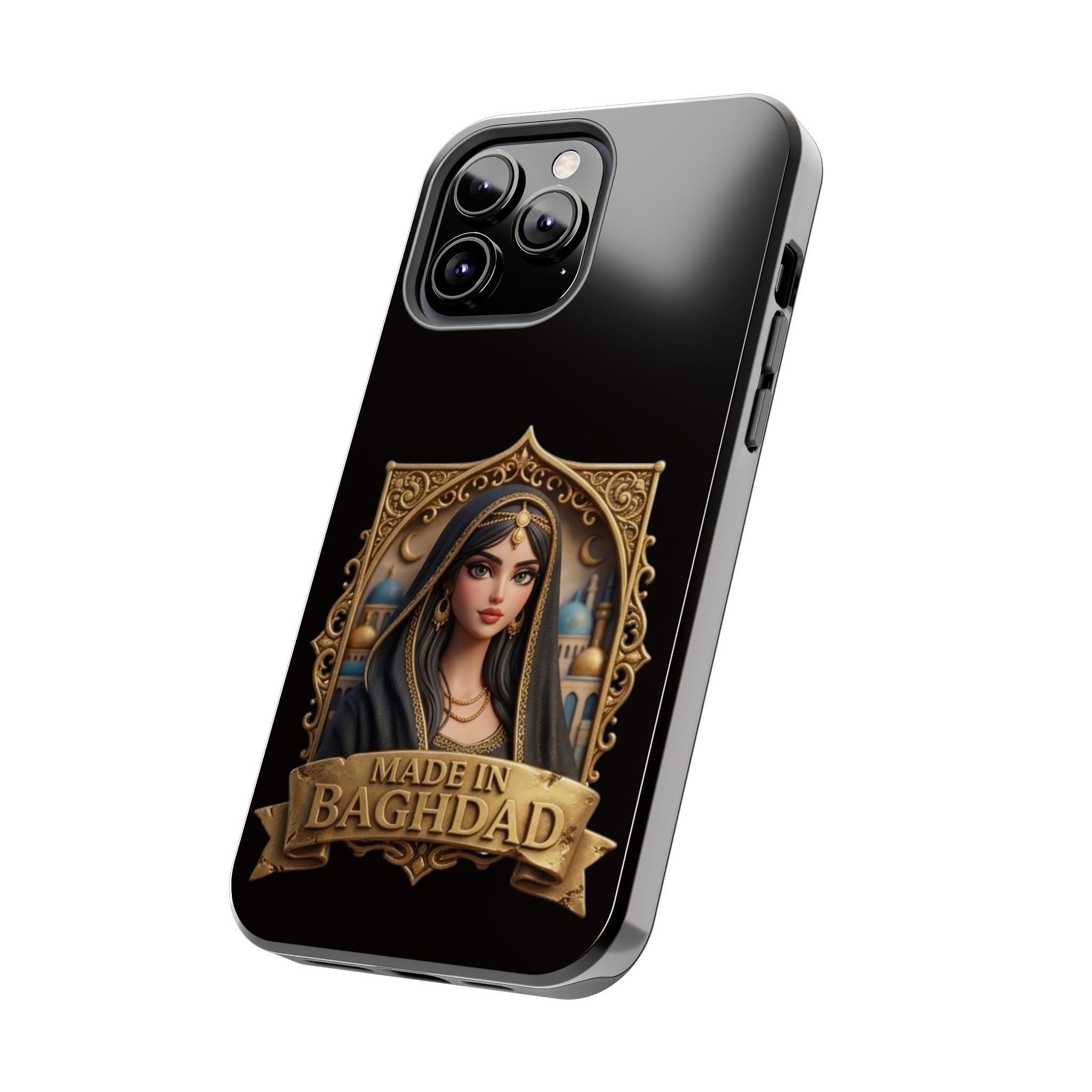 Made in Baghdad Phone Case — Elegant Middle Eastern Portrait Tough Protective Case