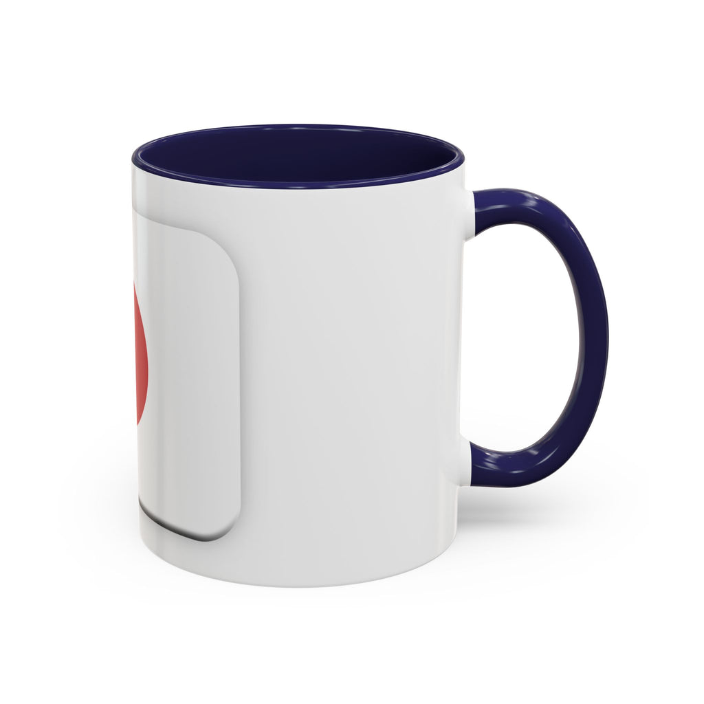 Japanese Minimal Red Dot Accent Coffee Mug — Modern Japanese Flag Inspired Ceramic Mug (11/15oz)