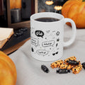 Arabic Speech Bubble Ceramic Mug — Conversation Phrase cup