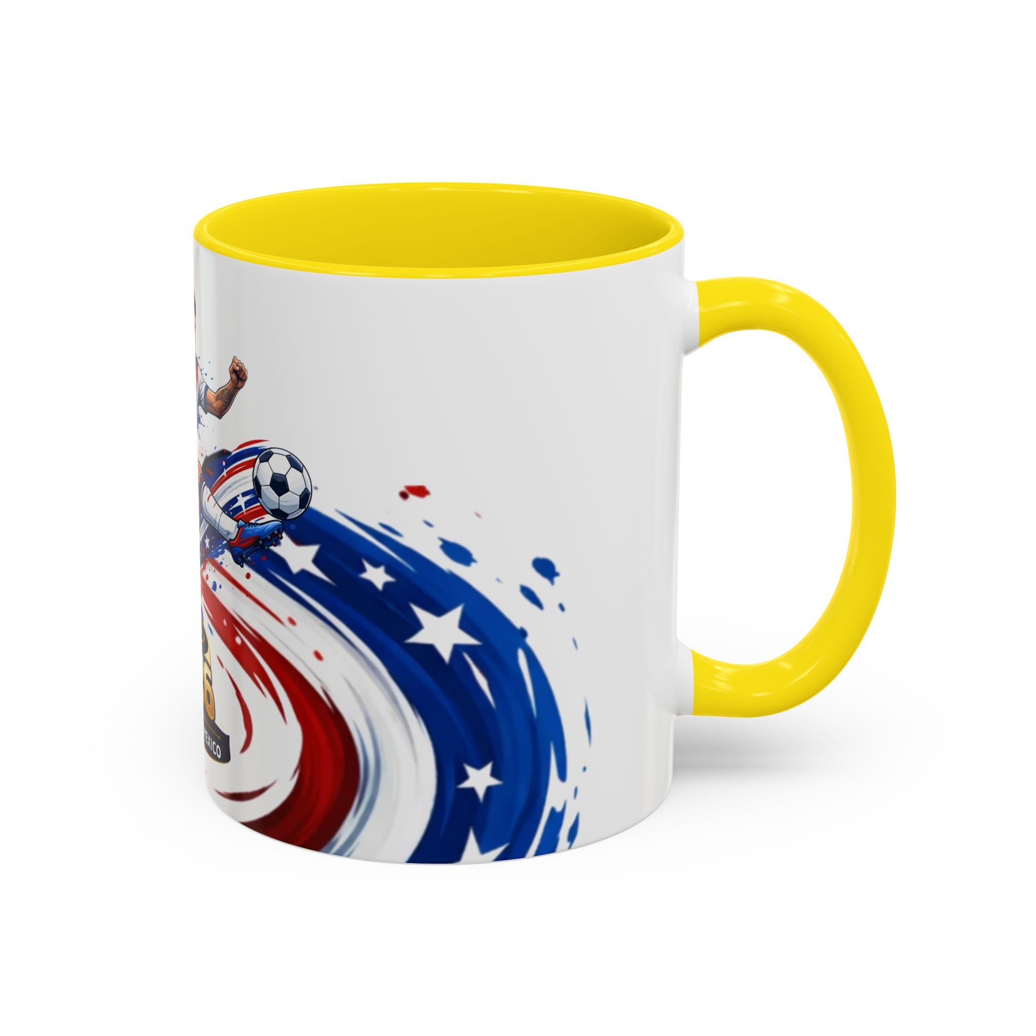 2026 CONCACAF Soccer Champion Accent Mug — USA Canada Mexico  Cup Qualifier Design