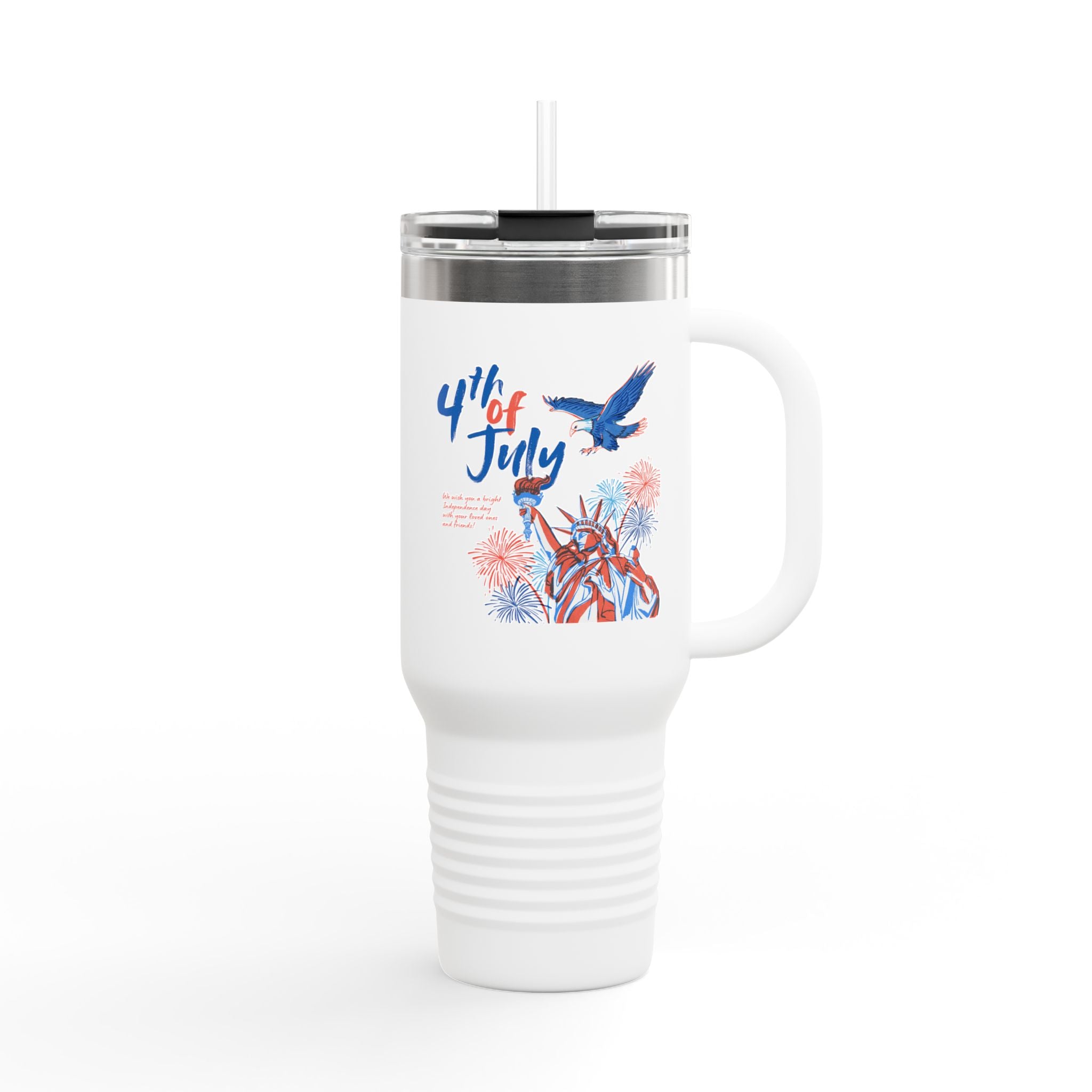 4th of July Eagle Travel Mug – 40oz Insulated Patriotic Tumbler