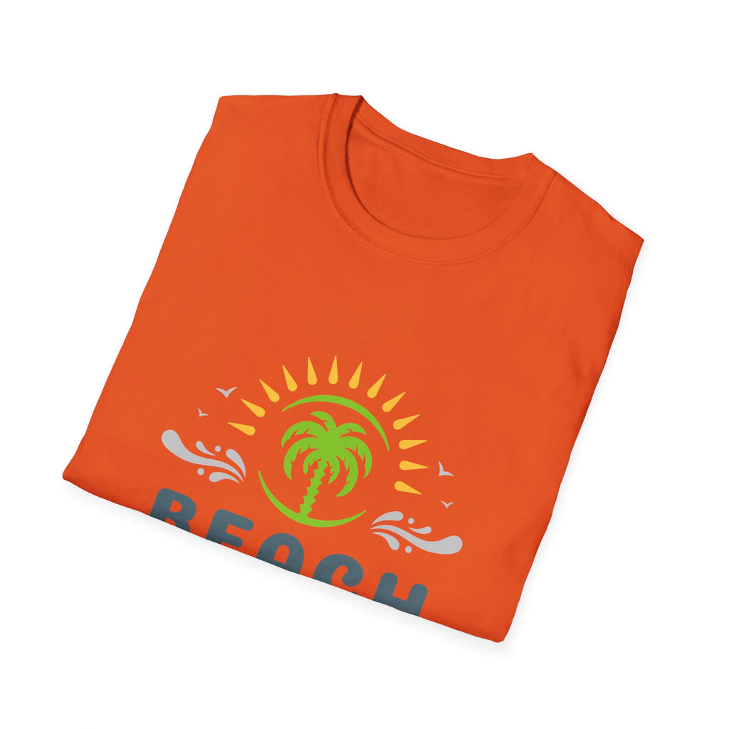 Beach Vacation T-Shirt — Palm Tree Sunset Graphic Tee