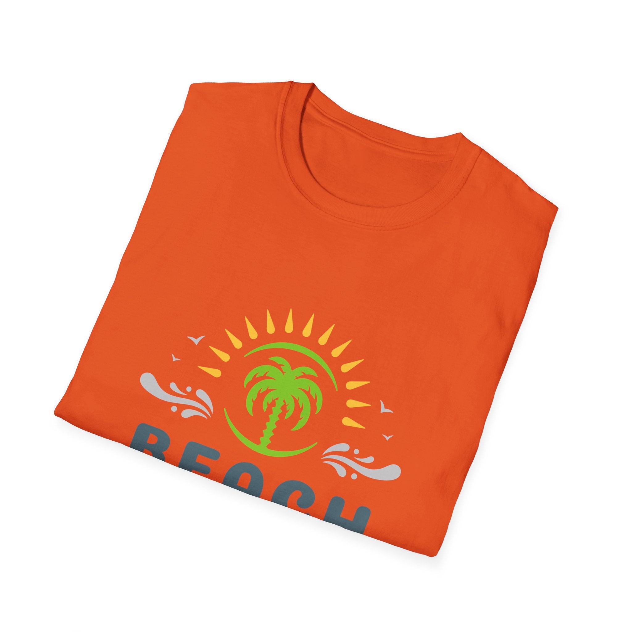 Beach Vacation T-Shirt — Palm Tree Sunset Graphic Tee