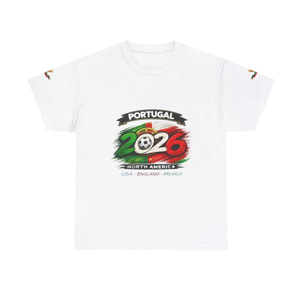 Portugal 2026 Soccer T-Shirt — Cup Trophy Design (USA Canada Mexico)