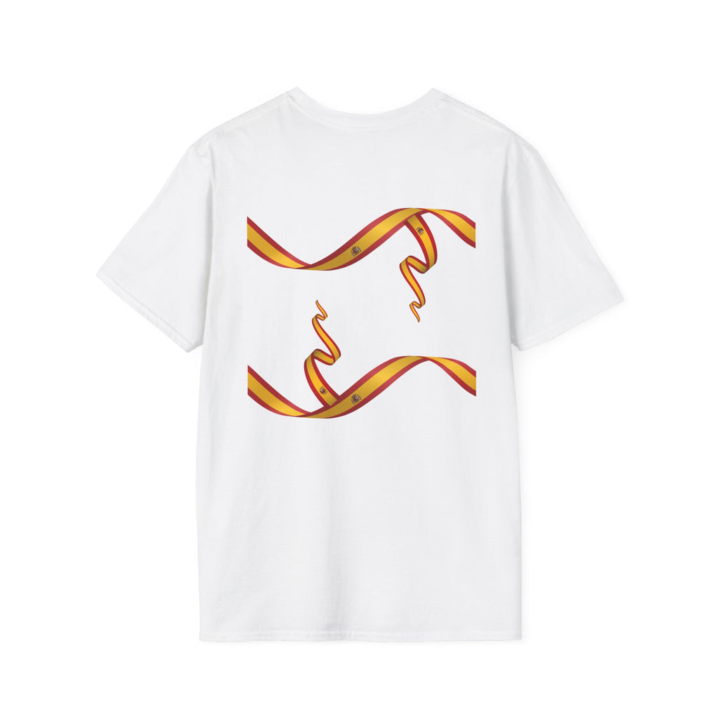 Spain 2026 Soccer Fan T-Shirt — Spain Flag, Landmarks & Ribbon Football Tee