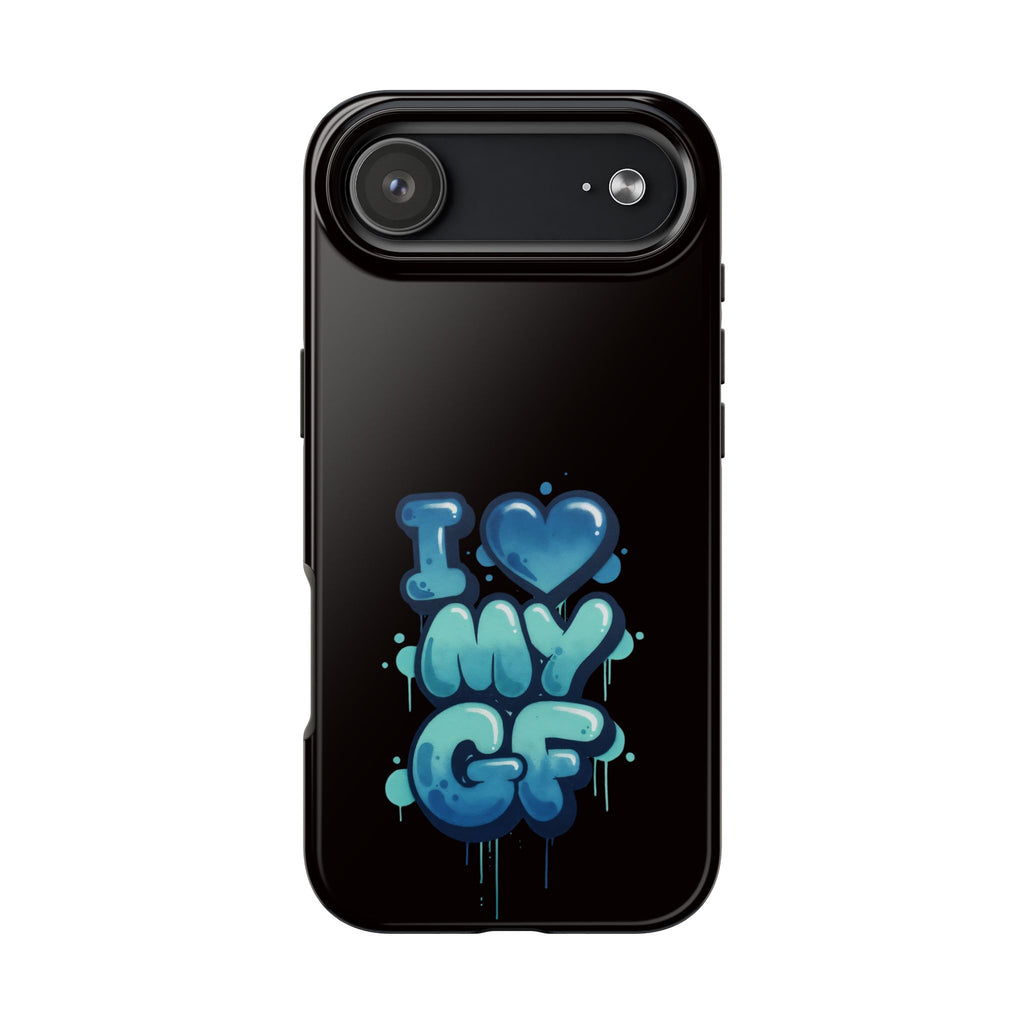 I Love My GF Phone Case — Protective Glossy "I  My GF" Design