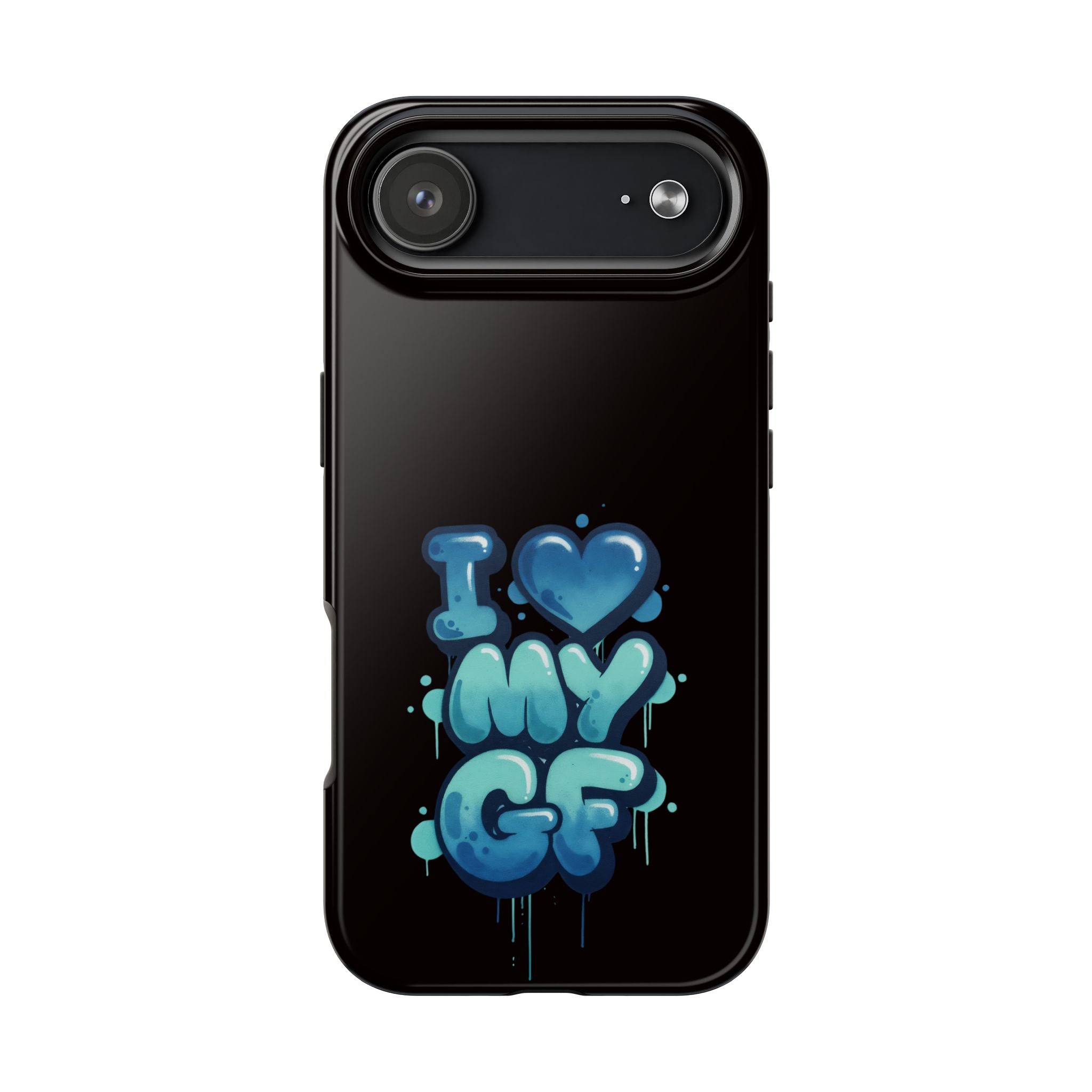 I Love My GF Phone Case — Protective Glossy "I  My GF" Design
