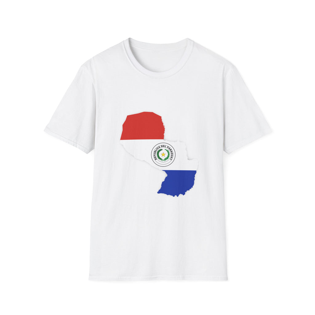 Paraguay Map & Stadium T-Shirt — Paraguayan Flag Soccer Fan Tee