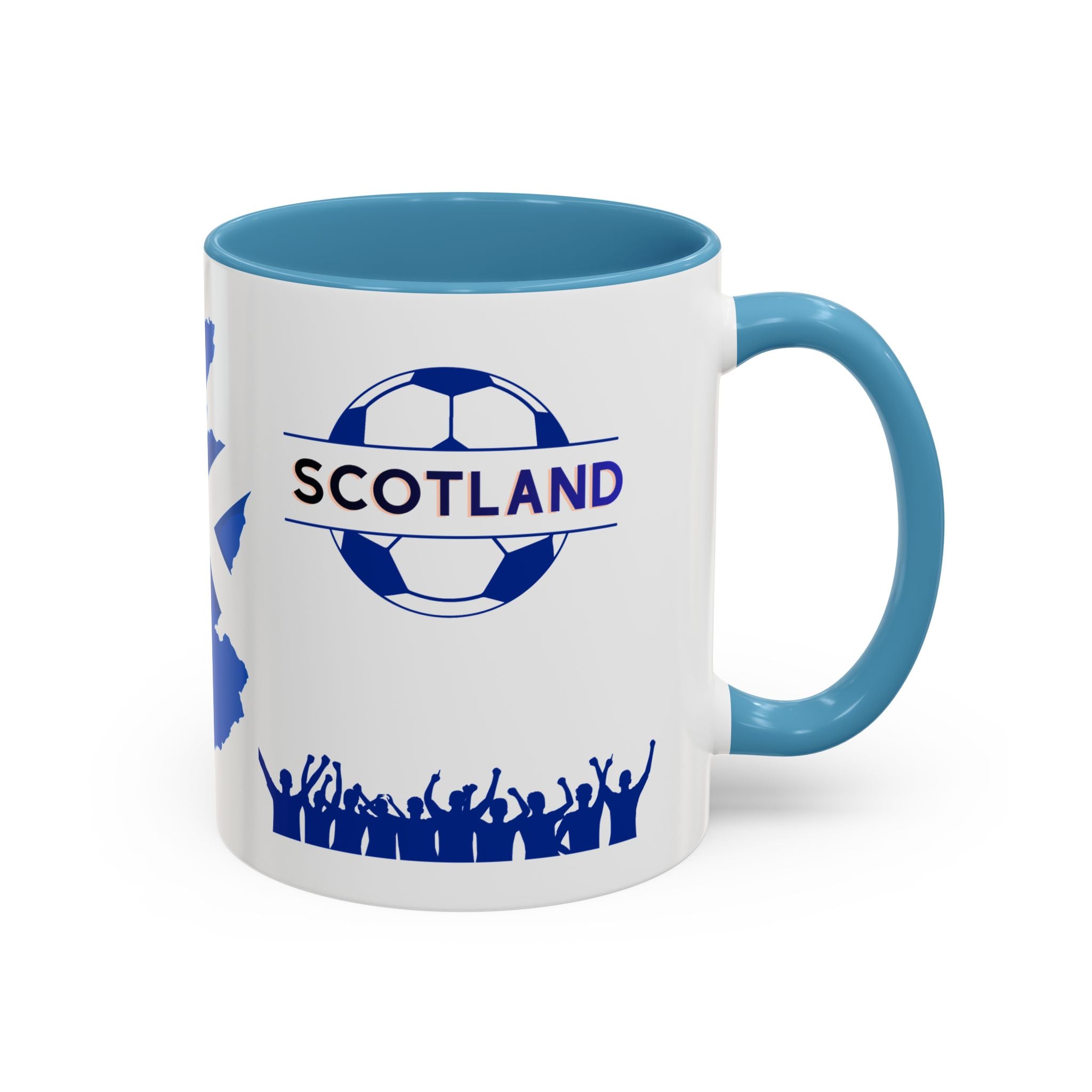 Scotland Soccer Fan Coffee Mug – Scottish Flag & Supporters 11/15oz Accent Mug