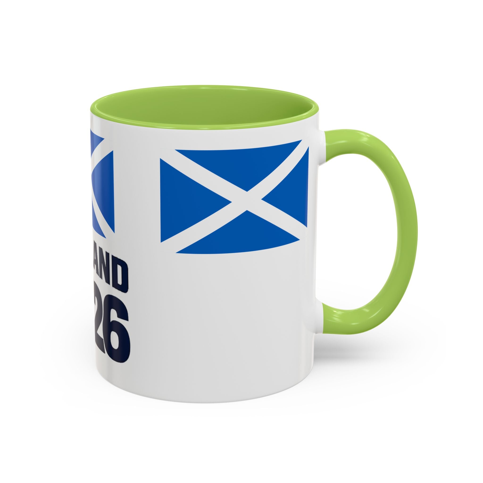 Scotland 2026 Cup Coffee Mug – Scottish Flag & Trophy Accent Mug (11/15oz)