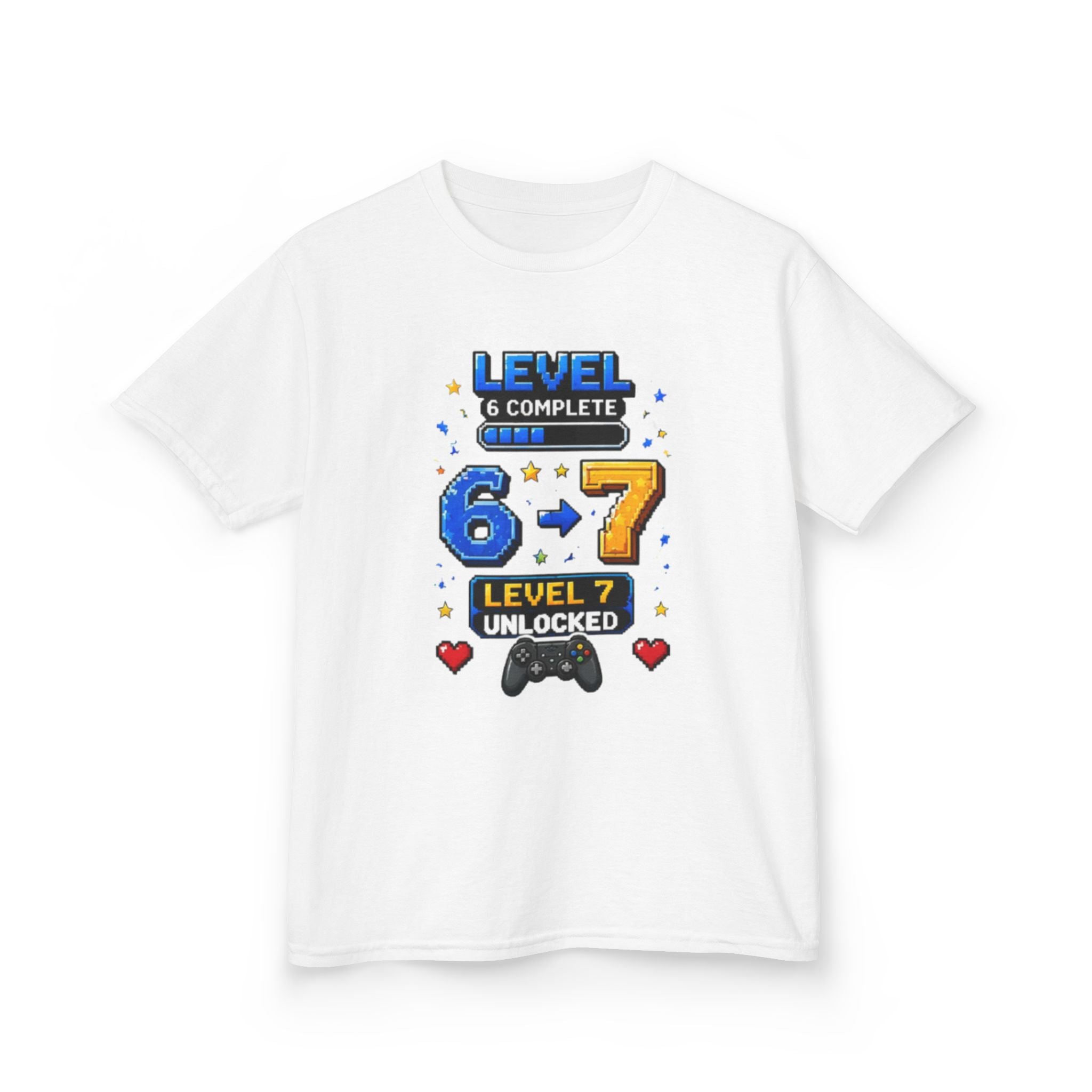 Level 6 Complete, Level 7 Unlocked” Gamer Birthday Shirt