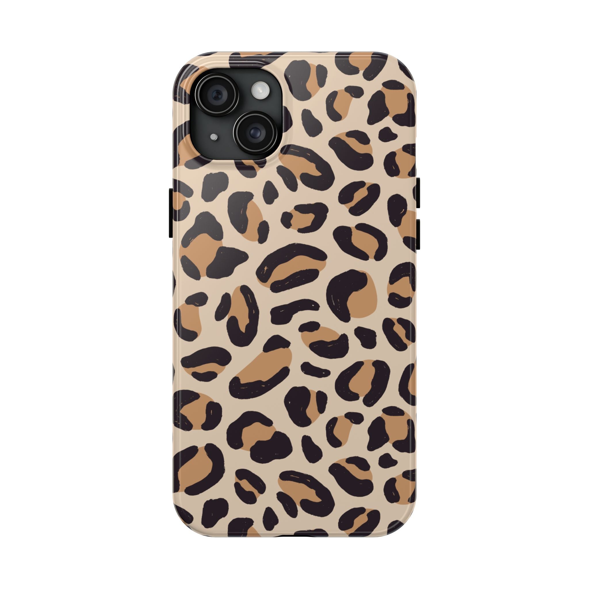 Leopard Print Tough Phone Case – Durable Glam Protective Cover