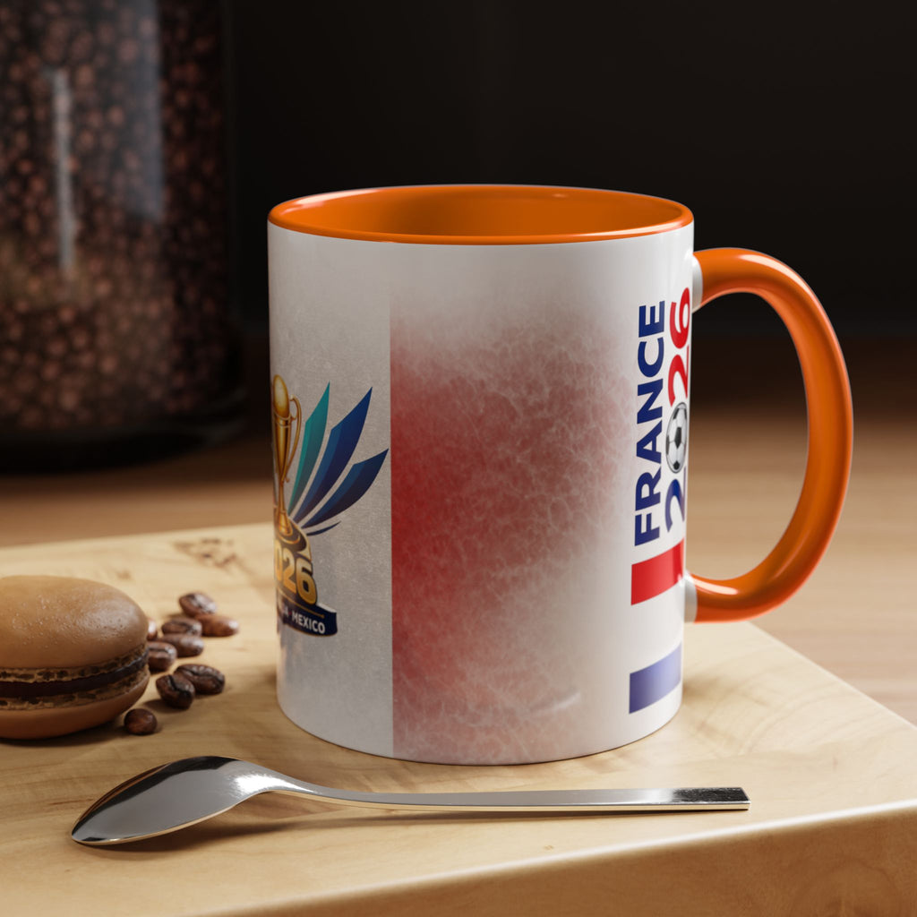 Soccer 2026 Commemorative Mug — France Accent Coffee Cup (11/15oz)