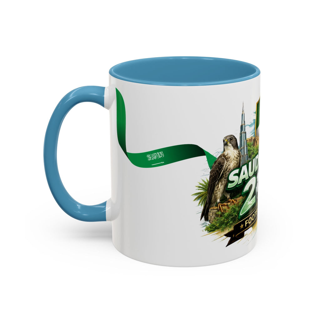 Saudi Arabia 2026 Football Passion Accent Coffee Mug – Cup Soccer Fan Gift