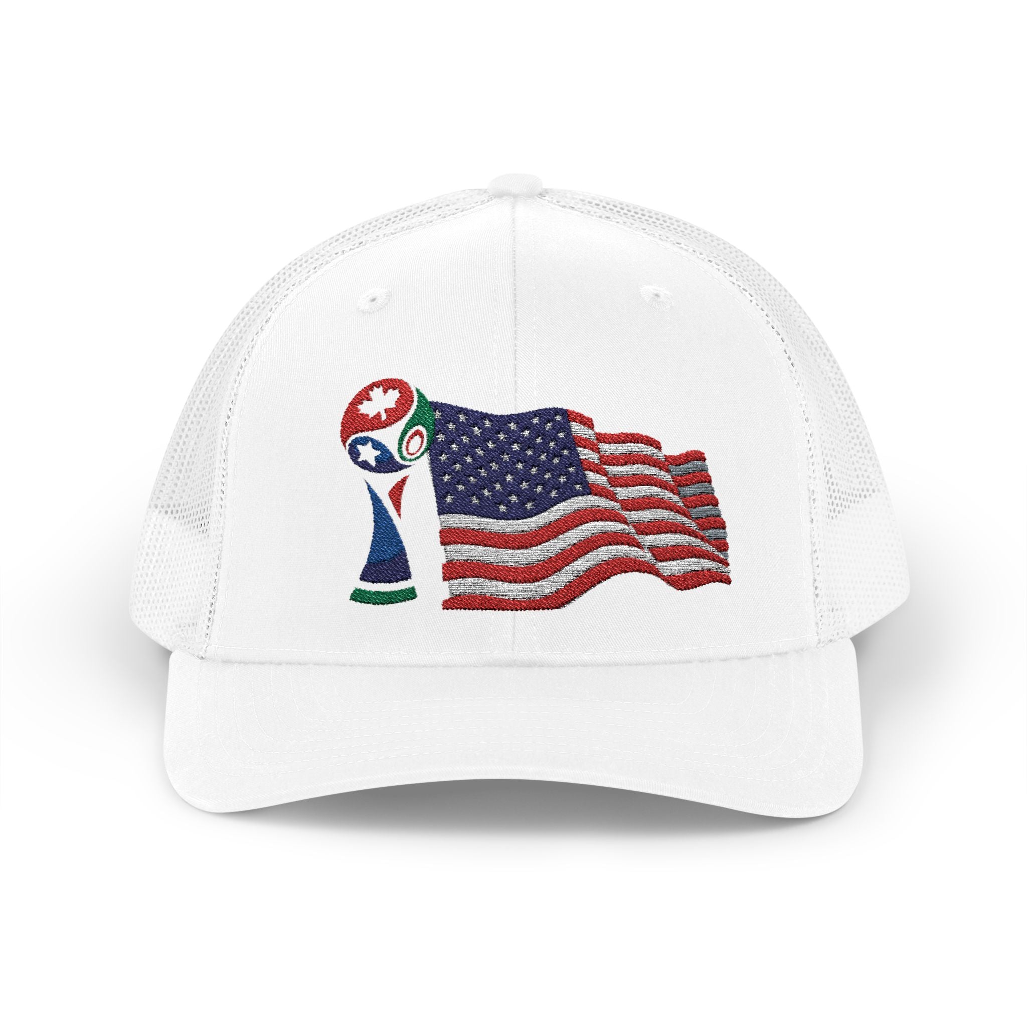 USA Cup Flag Snapback Cap