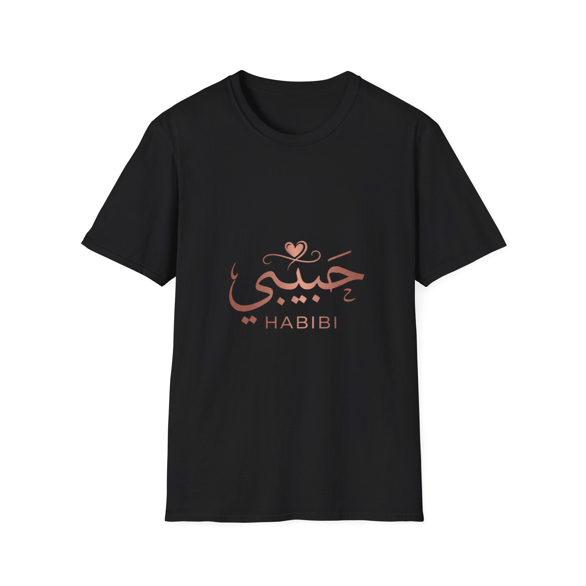 Habibi Script T-Shirt — Arabic Love Tee with Heart Accent