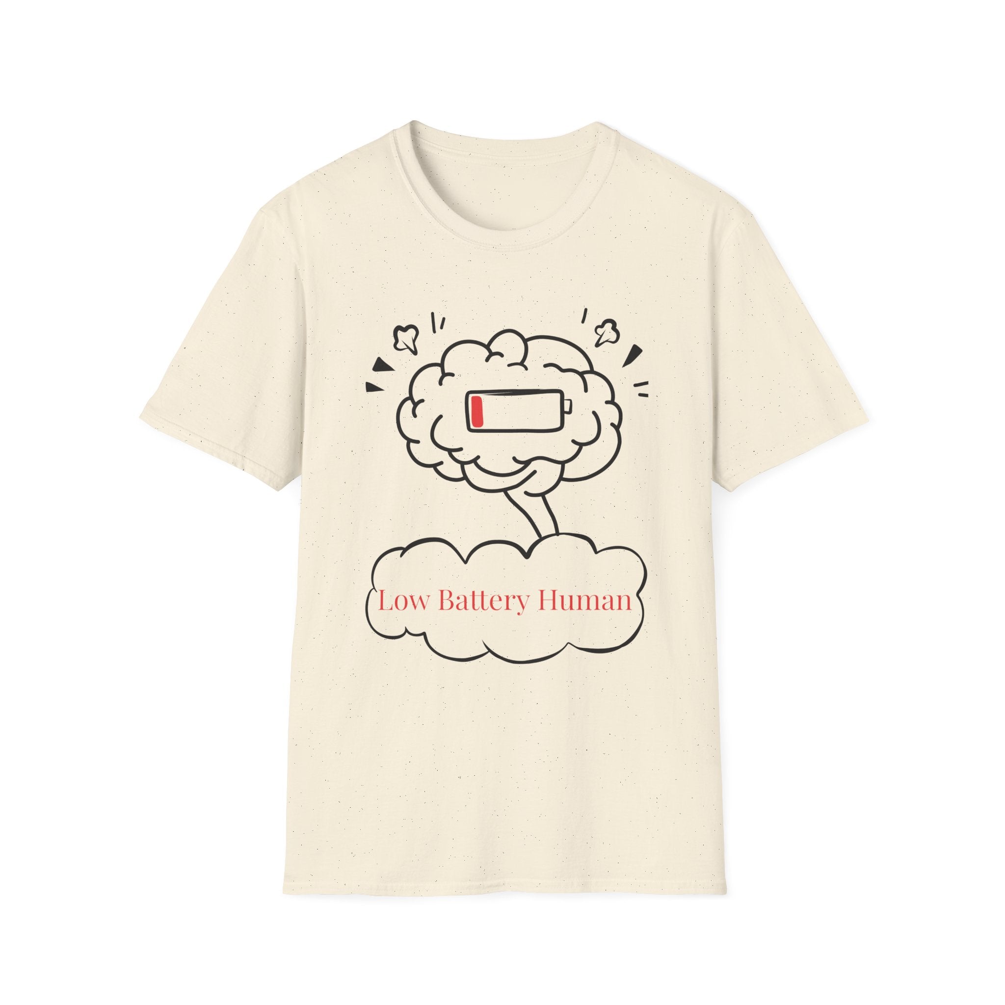 Low Battery Human Unisex Softstyle T-Shirt
