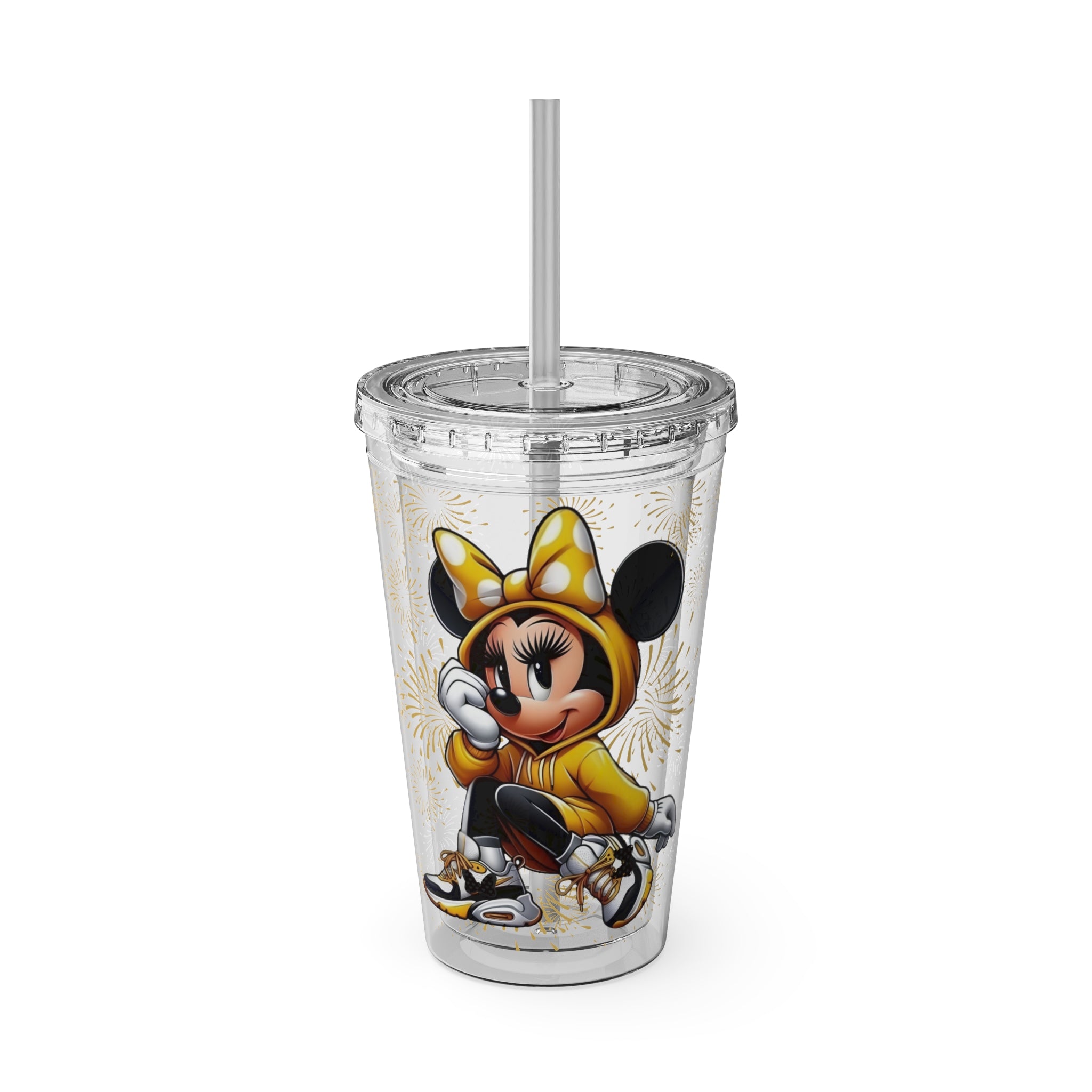 Minnie Mouse Sunsplash 16oz Tumbler with Straw