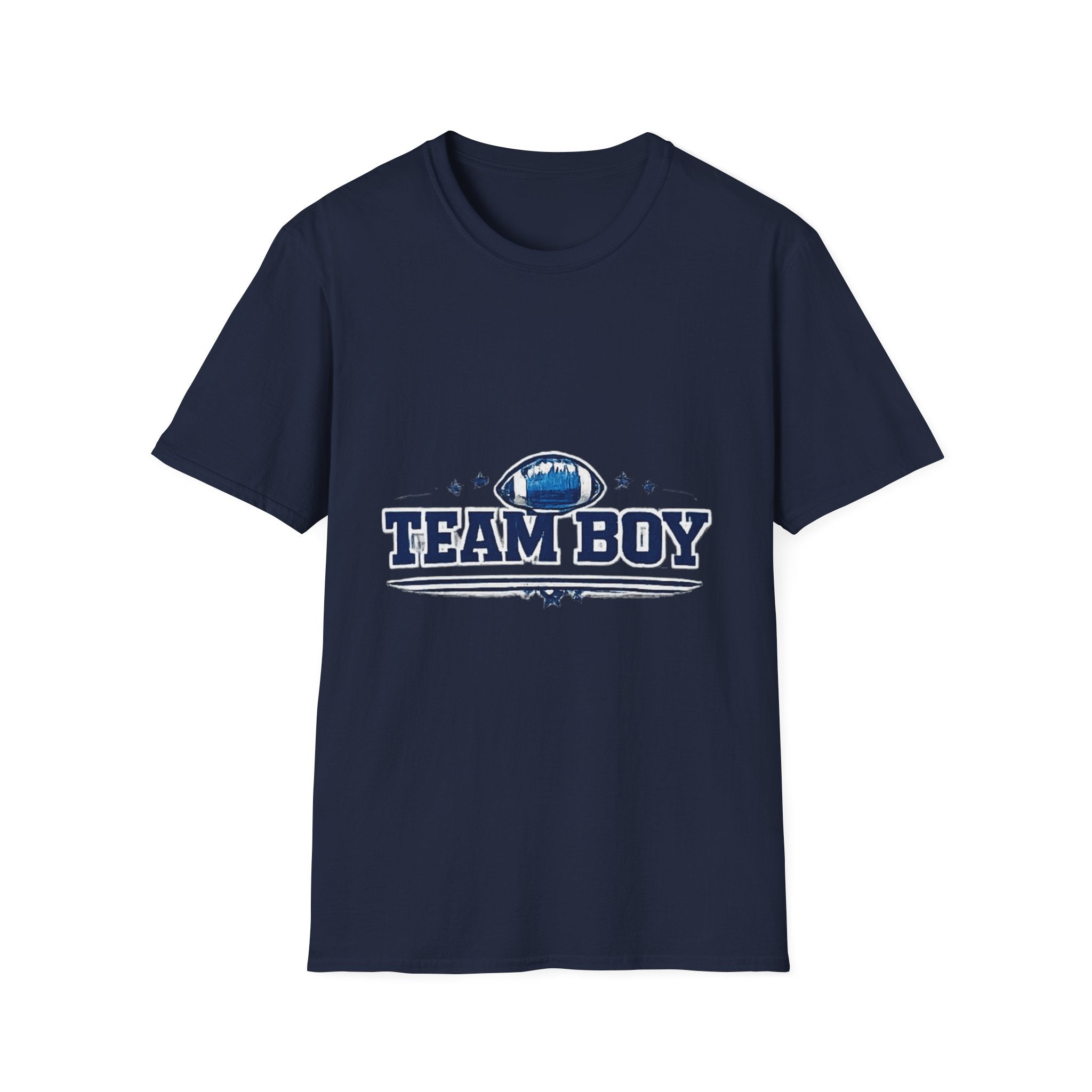 Team Boy Football design T Shirt | Baby Shower Gender Reveal