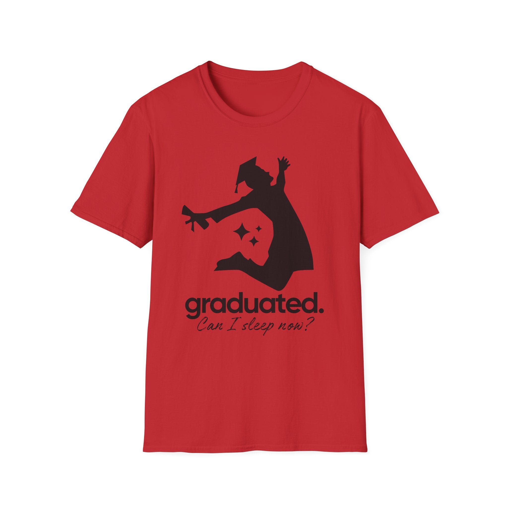 Graduated. Can I Sleep Now? T-Shirt - Funny Graduation Tee