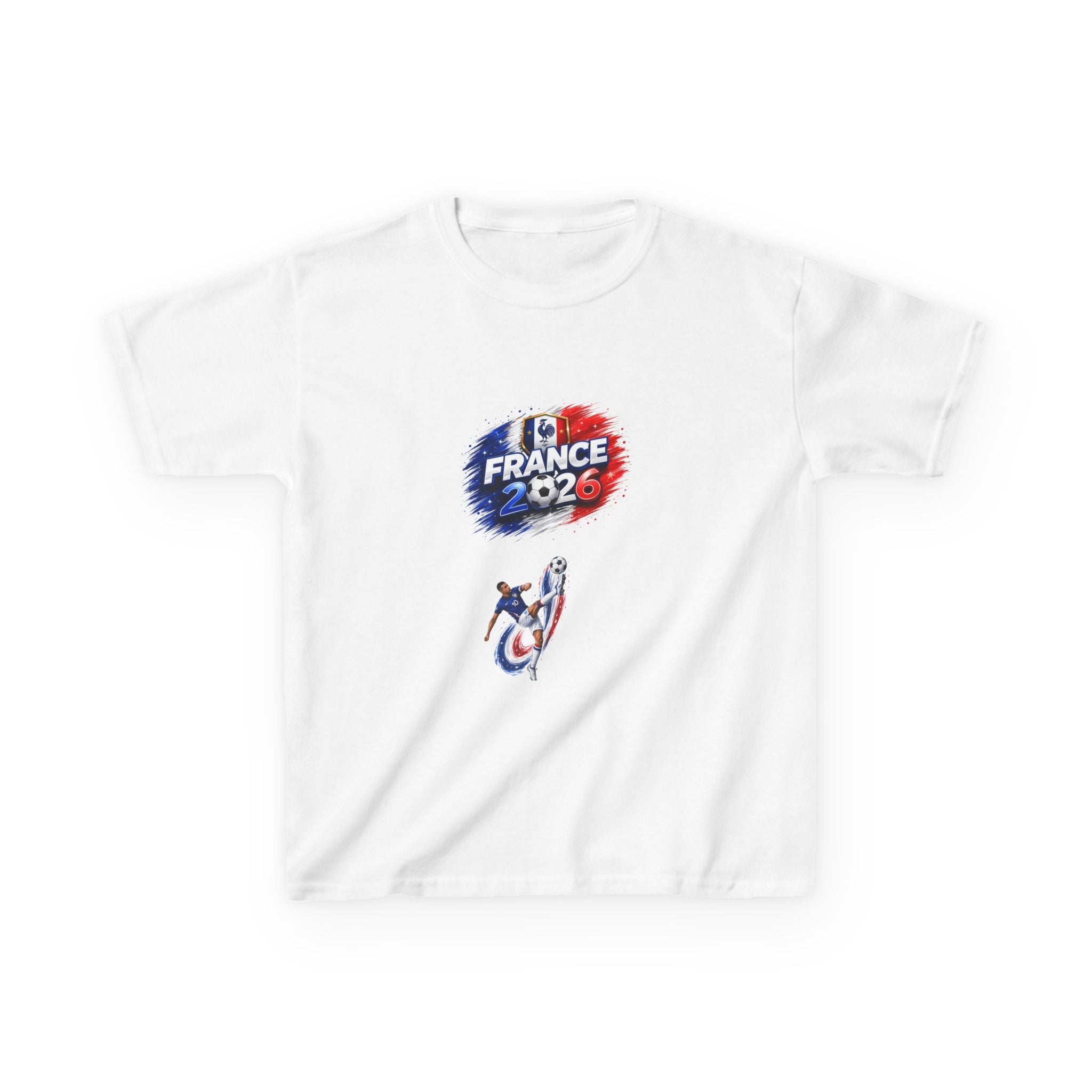 Kids T-Shirt — France 2026 Soccer Crest & FRA Flag Football Tee