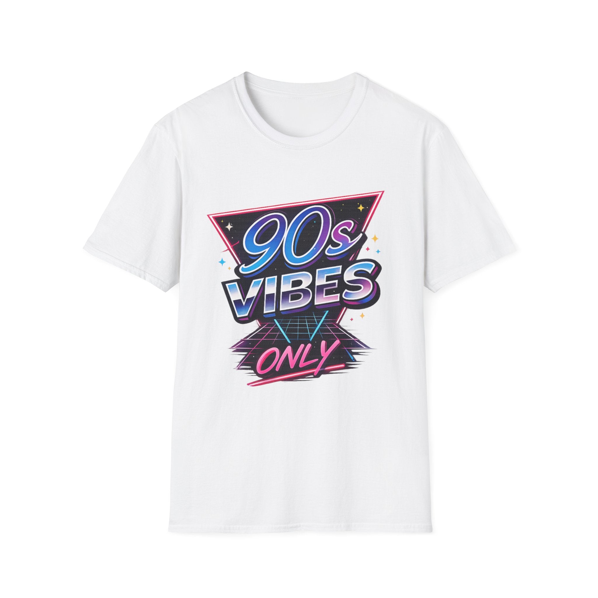 90s Vibes T-Shirt — Retro Neon Graphic Tee