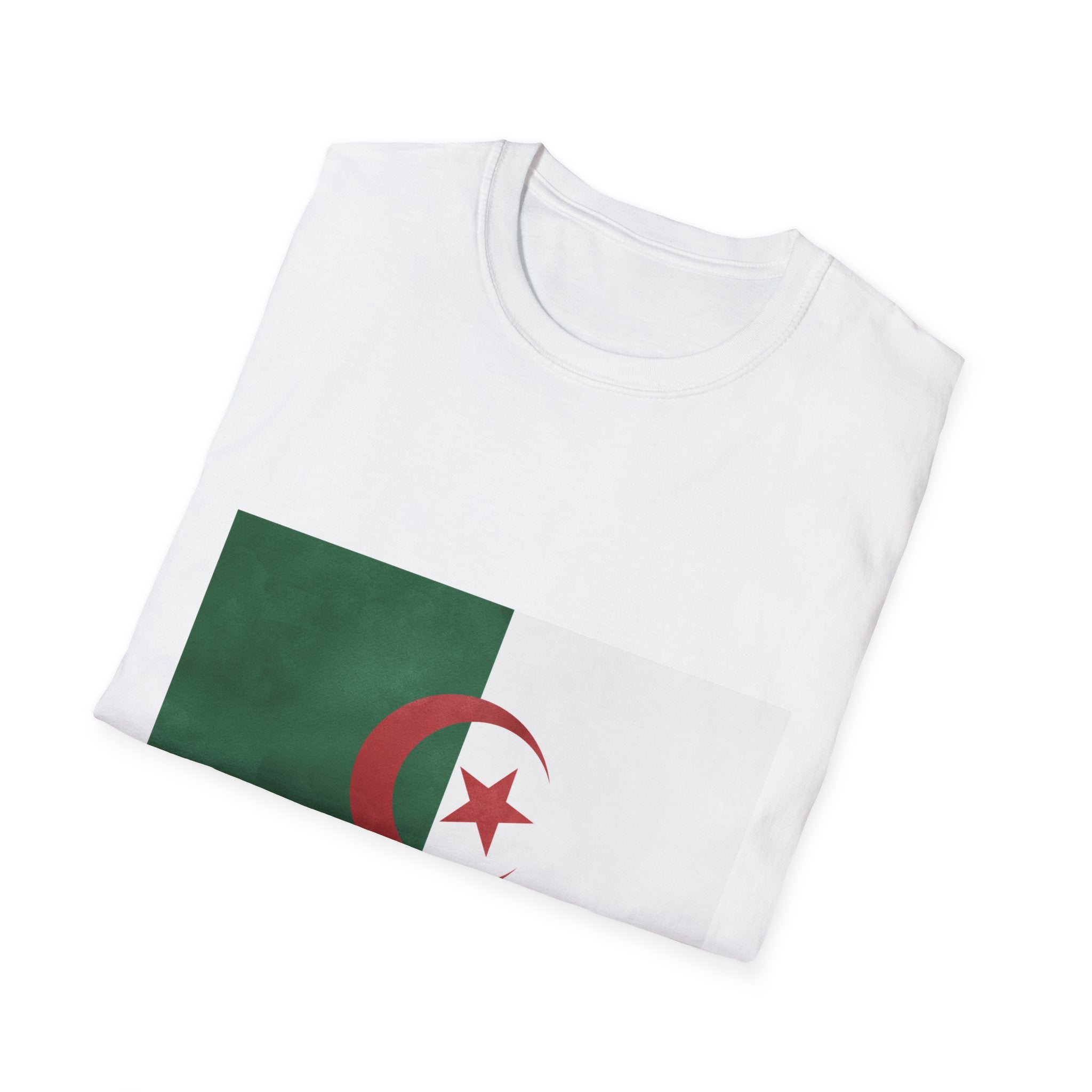 Algeria Flag T-Shirt — Map Outline & National Emblem Tee