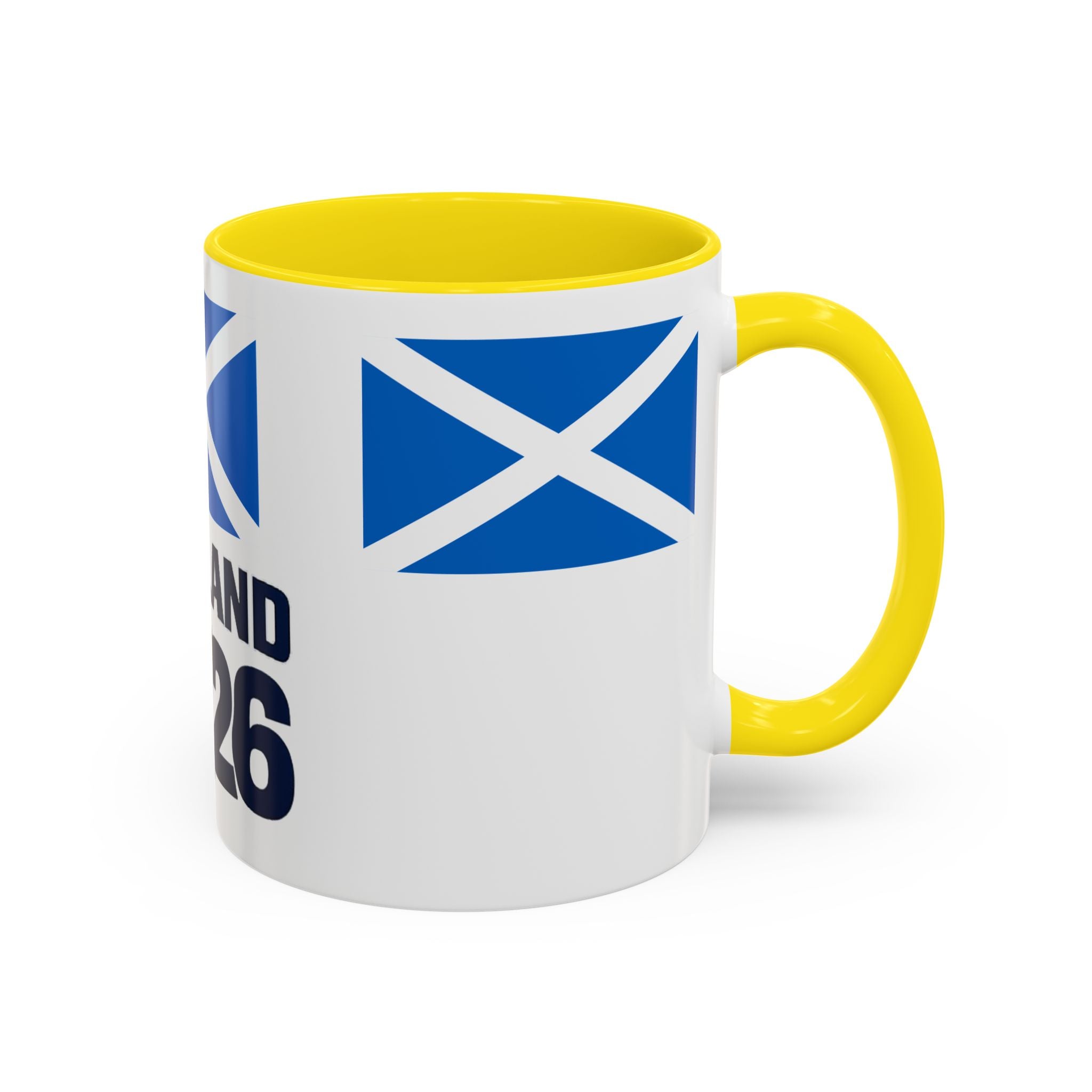 Scotland 2026 Cup Coffee Mug – Scottish Flag & Trophy Accent Mug (11/15oz)